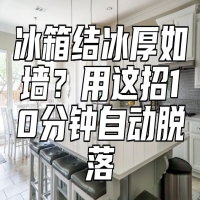 冰箱结冰厚如墙？用这招10分钟自动脱落